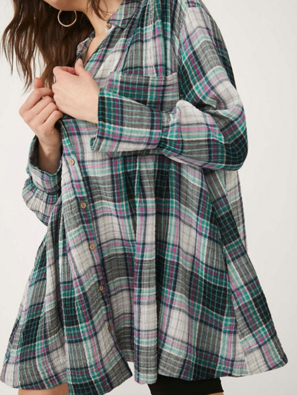 Free People the voyage shirtdress in twilight combo